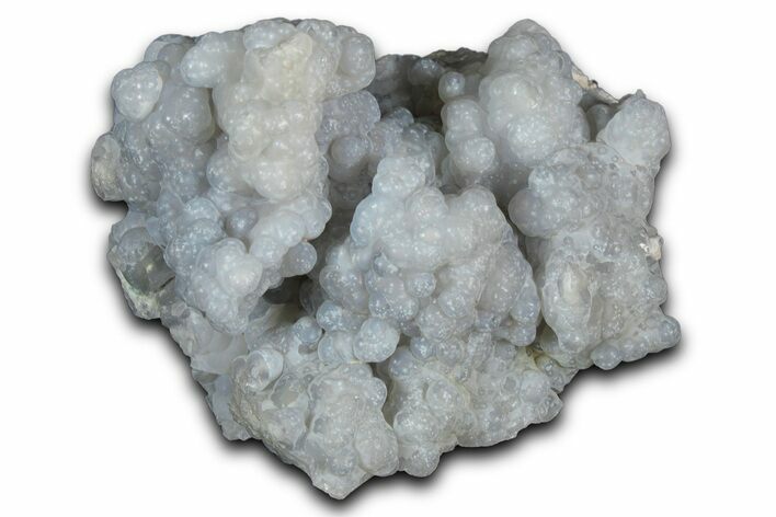 Botryoidal Blue Chalcedony Pseudomorph After Anhydrite - Peru #352444